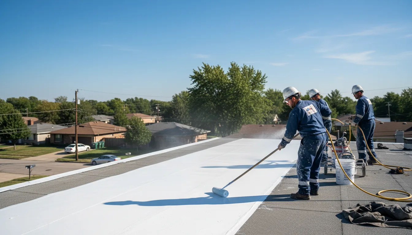 Commercial roof coating in Vesta, MN near me